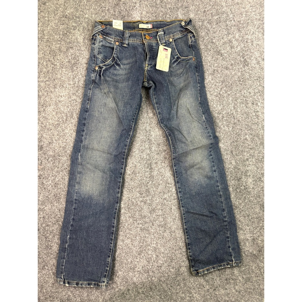Levis 513 Boy Cut Jeans Womens 3 Long NWT Y2K Low Rise Stretch Denim Blue